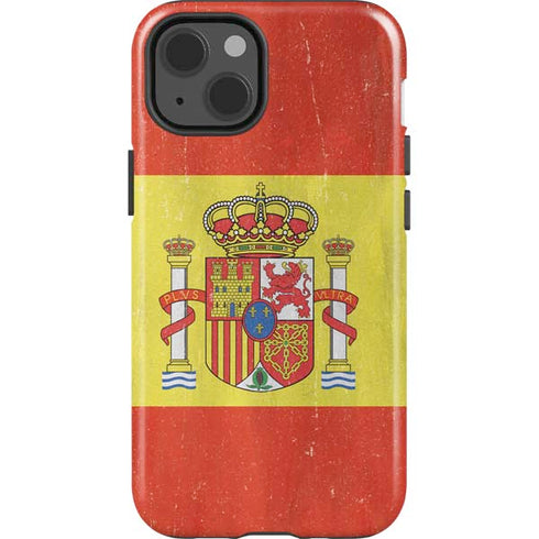Spain Flag Distressed iPhone 14 Impact Case